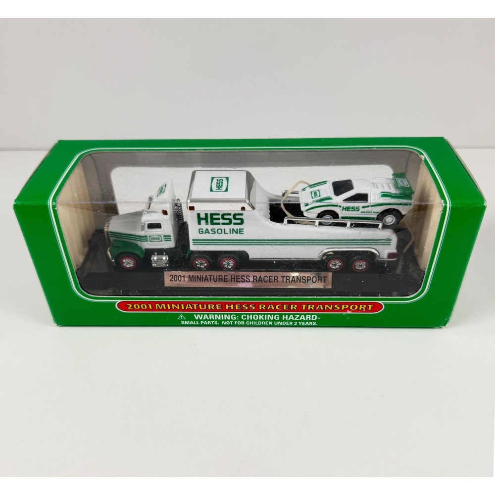 2001 Hess Miniature Racer‎ Transport Truck Race Car New in Box Loose Racer